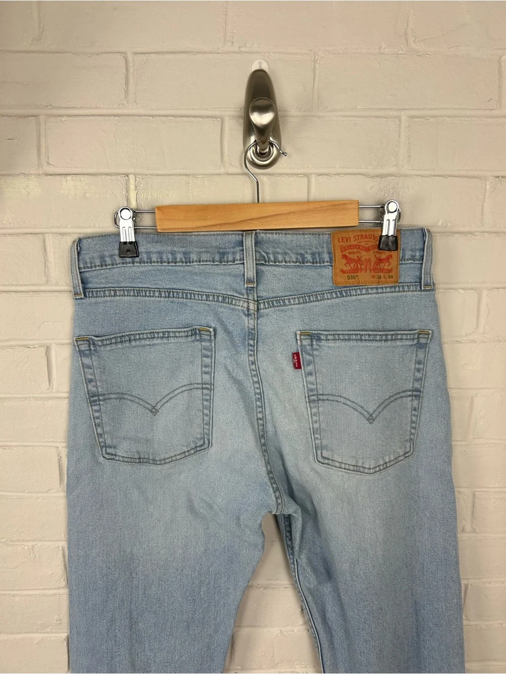 Levi’s Men’s Light Wash Skinny/Slim Jeans Size W32 L34